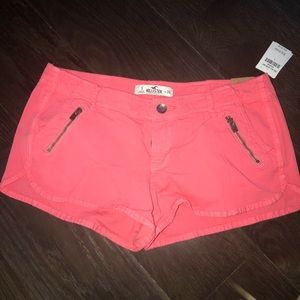 Coral Hollister  twill low rise shorts- Size 26